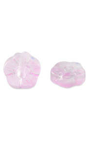 Glass bead 12mm Flower - Lilac